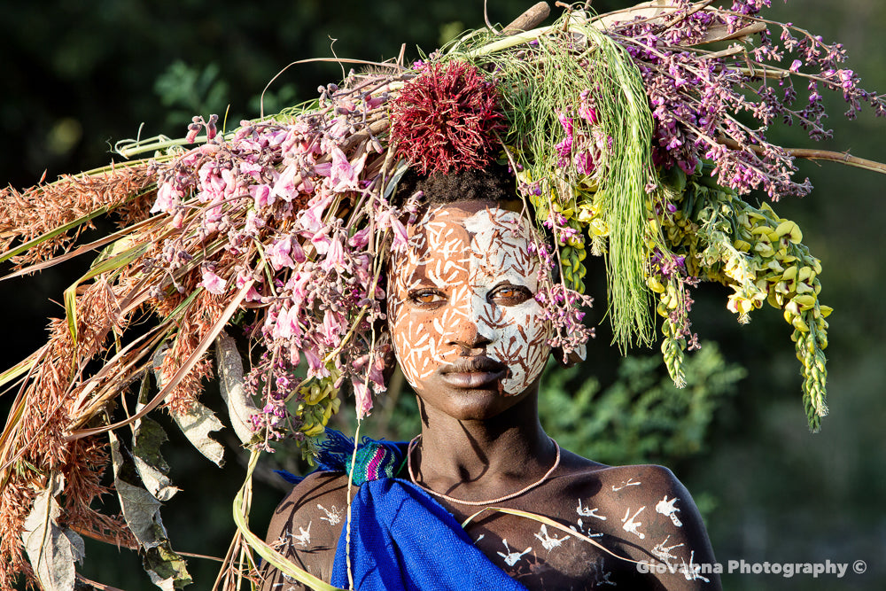 DANI - Young Suri girl, afternoon light by the river