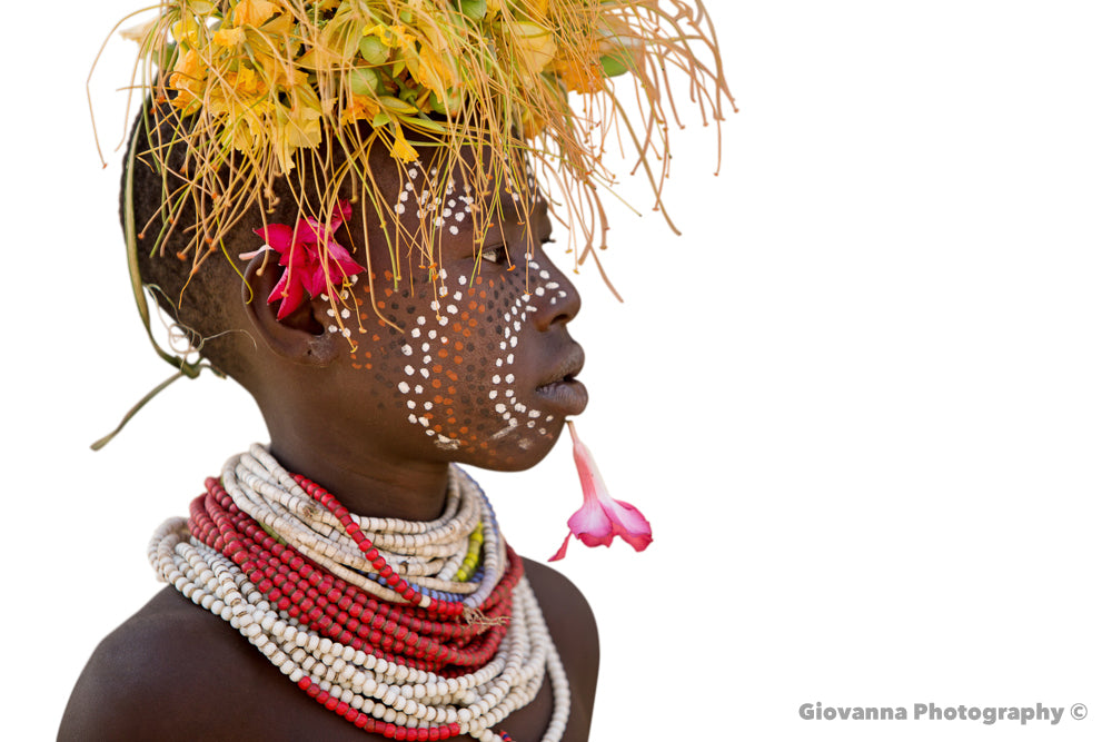 RAPHAEL - Kara boy with shala flowers and desert rose