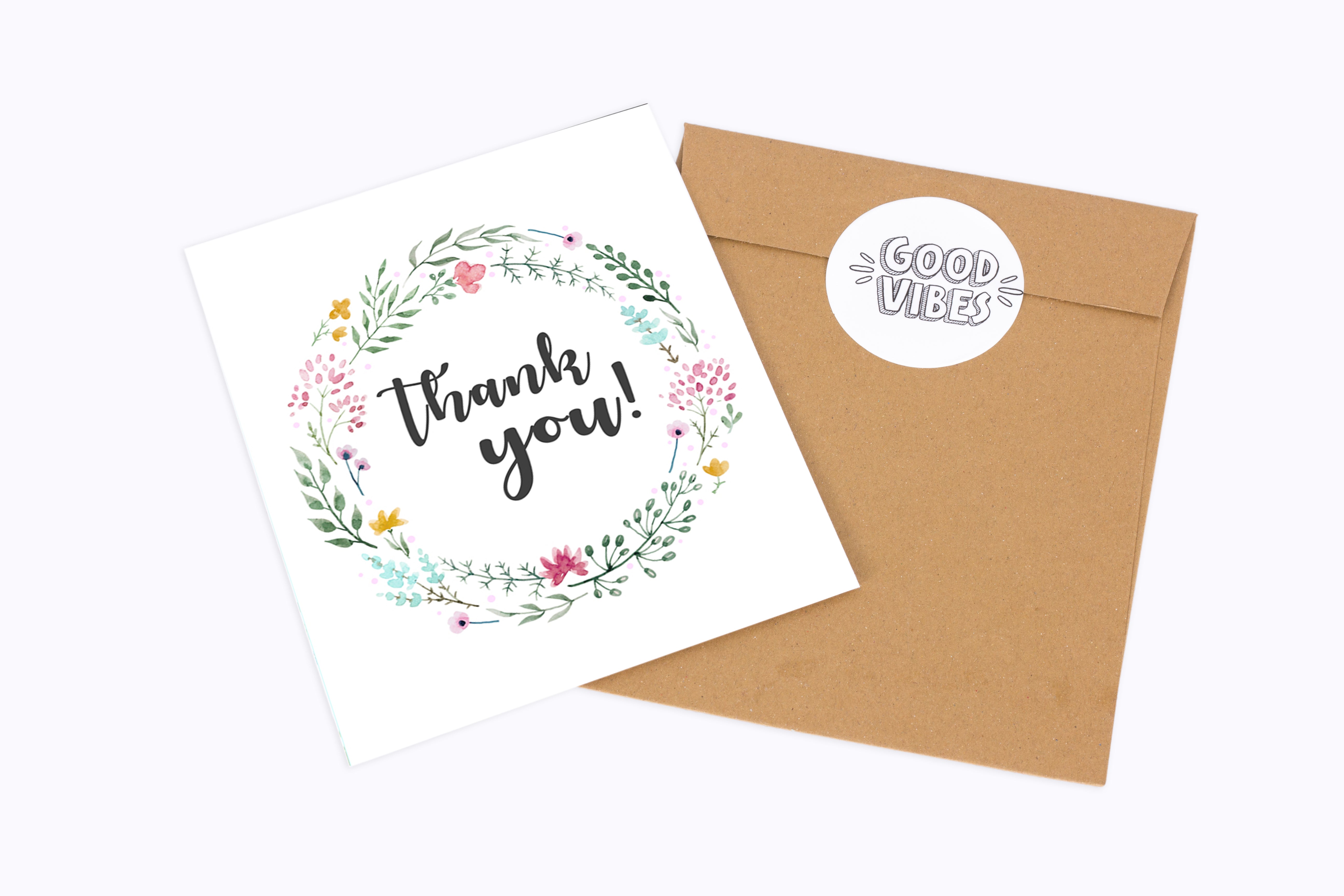 Card - Thank You Leaves
