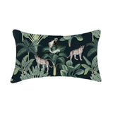 Cushion - Black Jungle Leopard