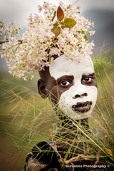 AHMED - Suri boy with pink flowers