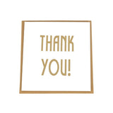 Cards - Thank You - Gold