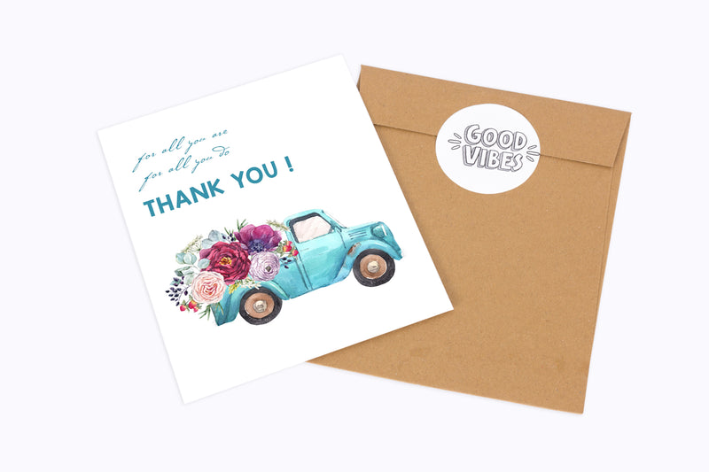 Card - Thank You Truck